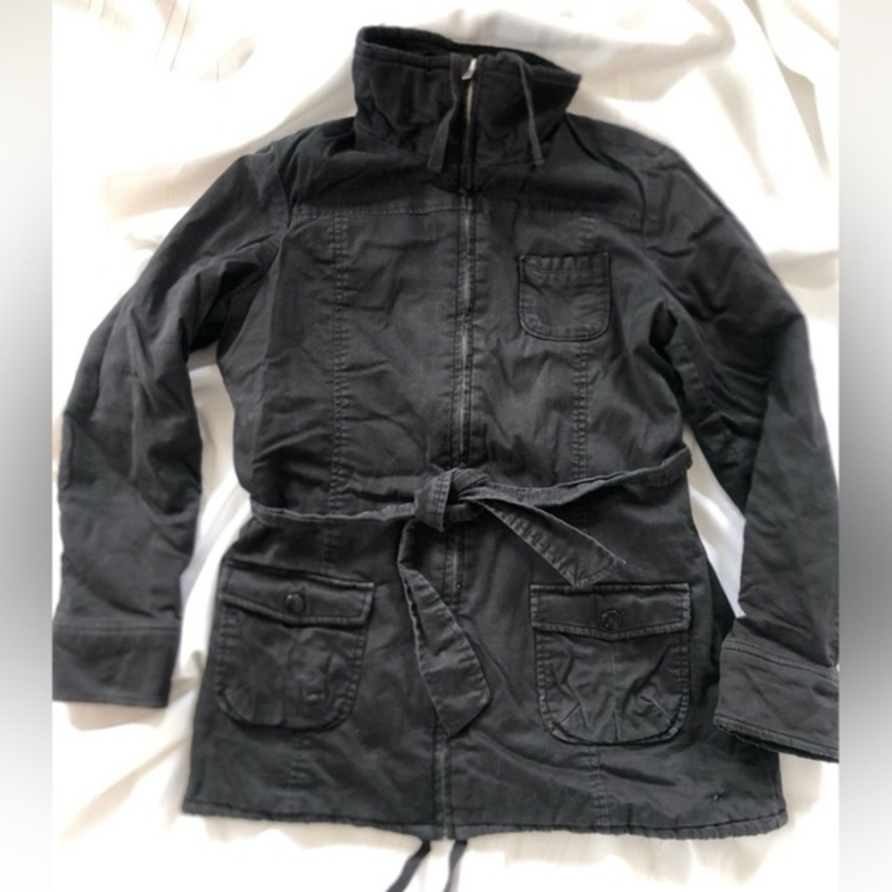 Womens Black Utility Jacket